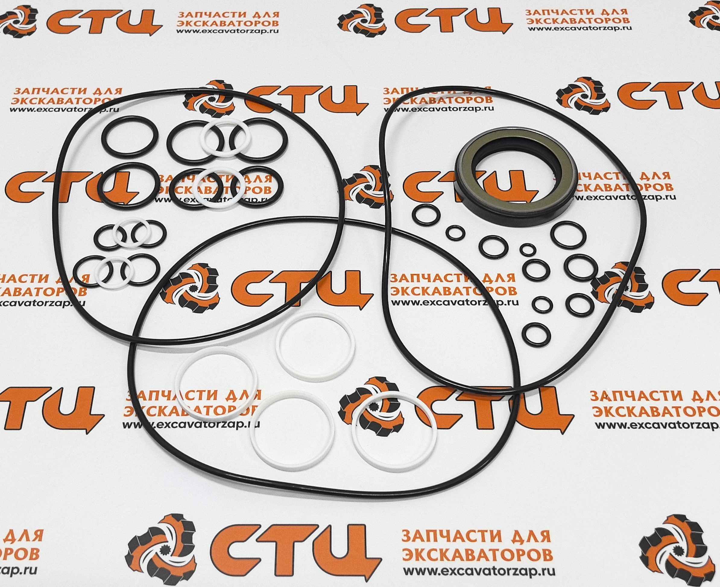 Набор уплотнений (ремкомплект) XKAY-01517 гидромотора поворота экскаватора HYUNDAI R210LC9, R210LC9BC, R210LC9BH, R210NLC9, R210W-9, R210W9A, R210W9AMH, R210W9MH, R210W9S, R220LC9A, R220NLC9A, R235LCR9, R235LCR9A, R480C9MH, R480LC9, R480LC9A, R480LC9S, R5