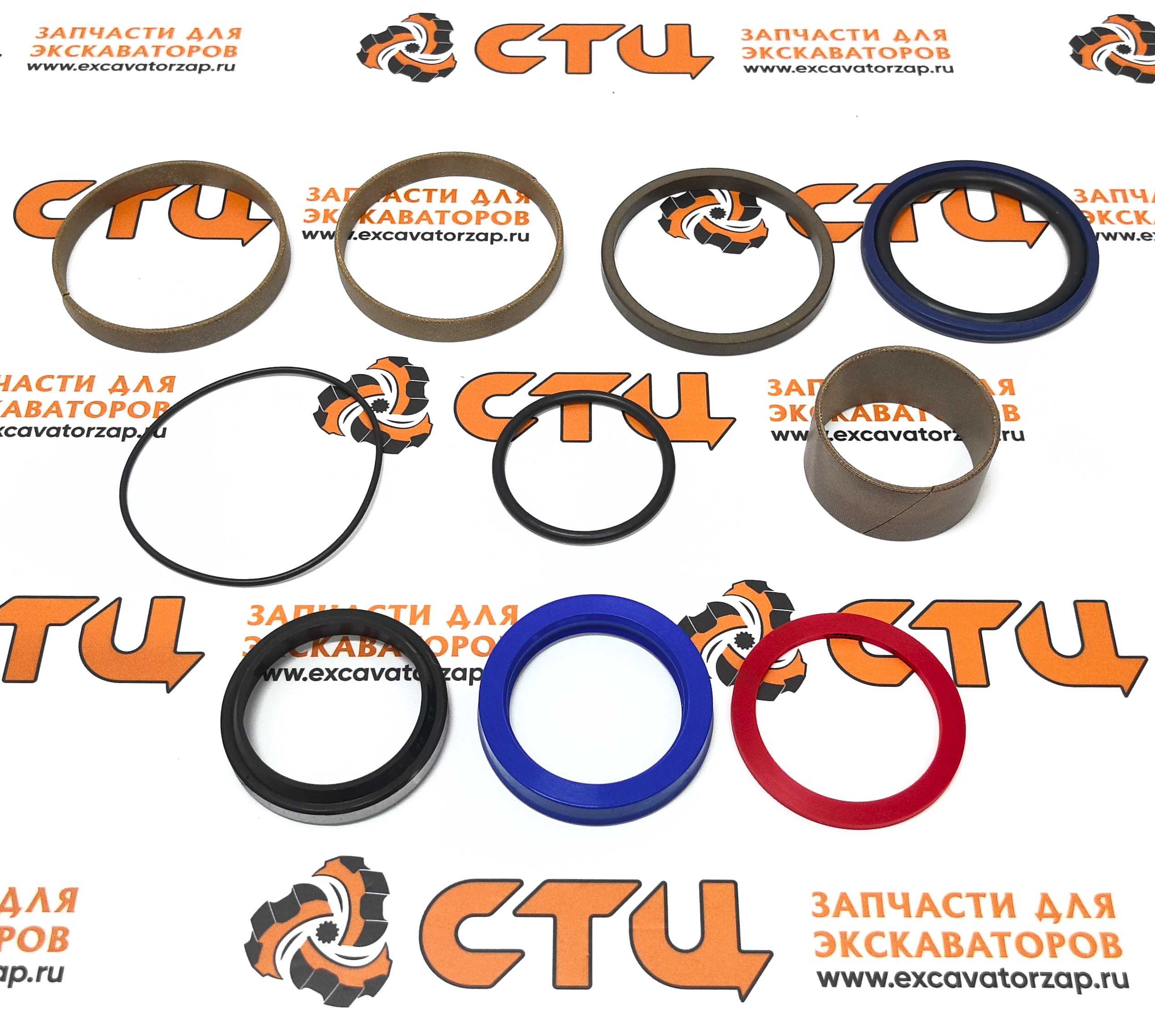 Ремкомплект 3623300M91 гидроцилиндра аутригера (лапы) экскаватора погрузчика TEREX820, 860 ...