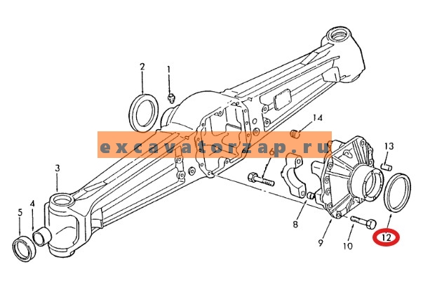 Запчасти для New Holland b90, b110, b115