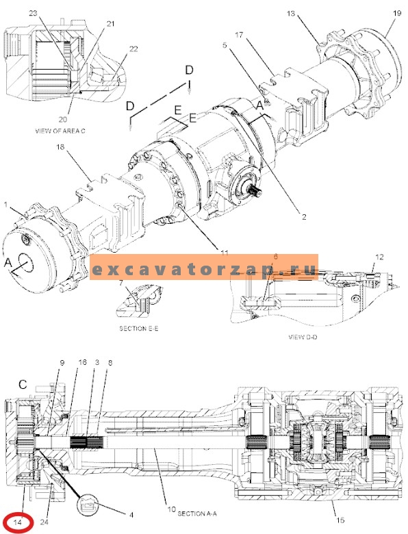 Запчасти Hidromek 102B/102S