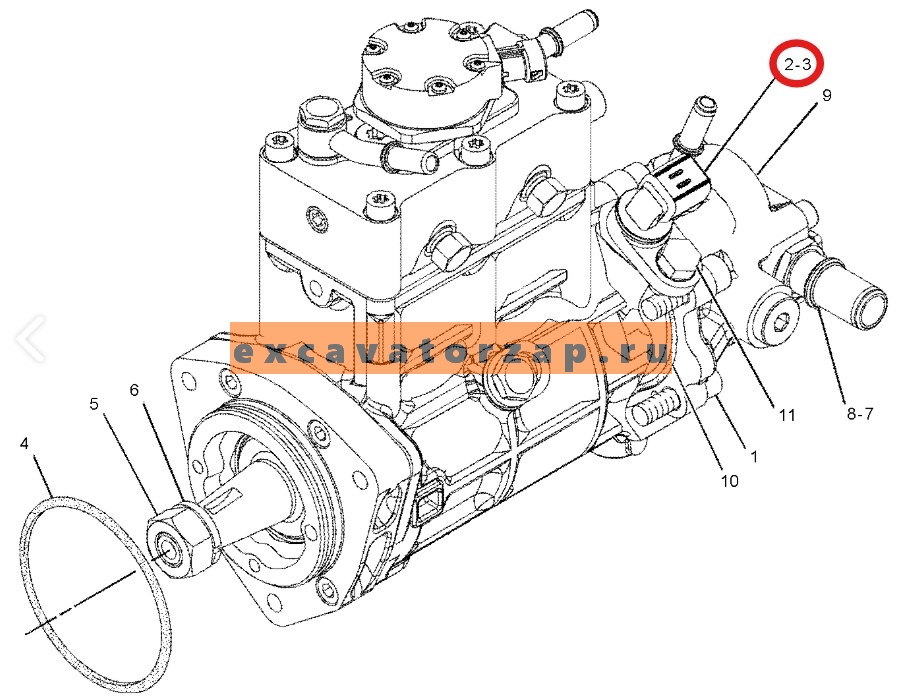 Запчасти для CAT 428/432/434/444