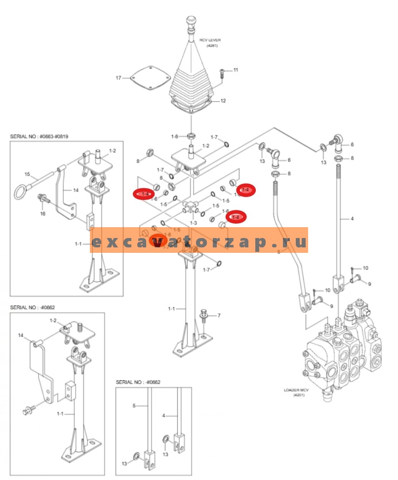 Проставка 31U2-10231 (крестовины рычага) экскаватора погрузчика HYUNDAI H940S