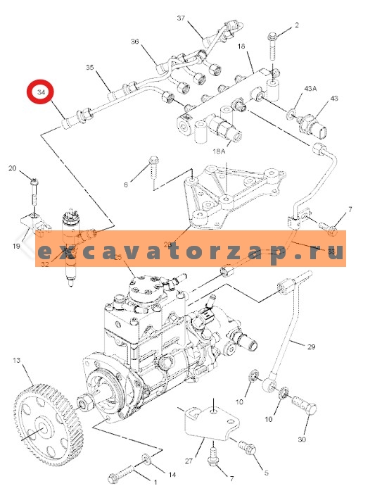 Запчасти для двигателя PERKINS