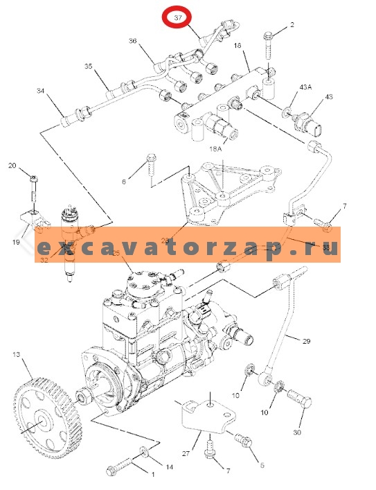 Запчасти для двигателя PERKINS