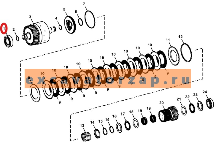 Запчасти для John Deere 315SK/325J/325K