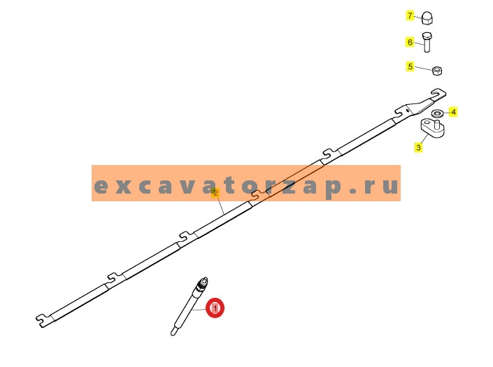 Запчасти для CAT 428/432/434/444