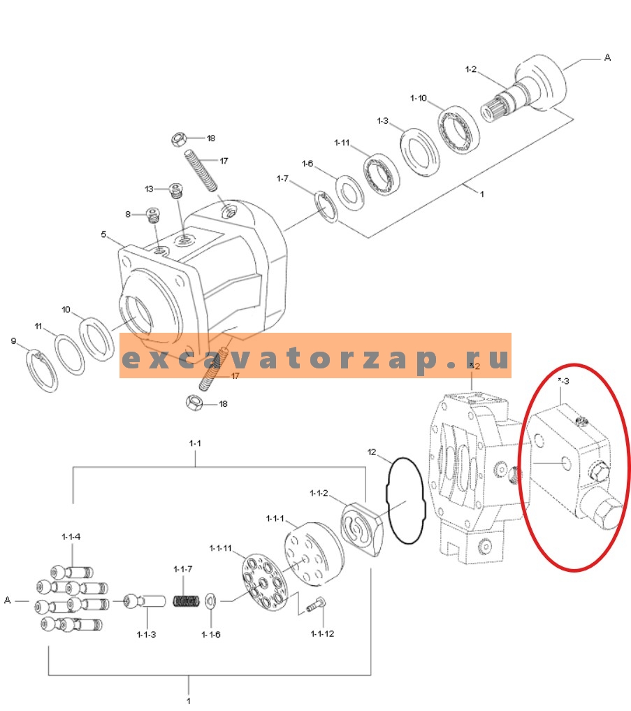 Блок клапанов XJDD-00630 экскаватора HYUNDAI R140W9